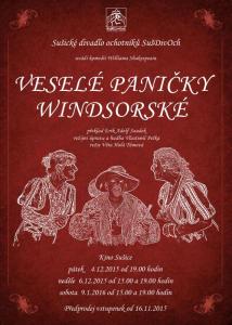 Veselé paničky Windsorské - plakát